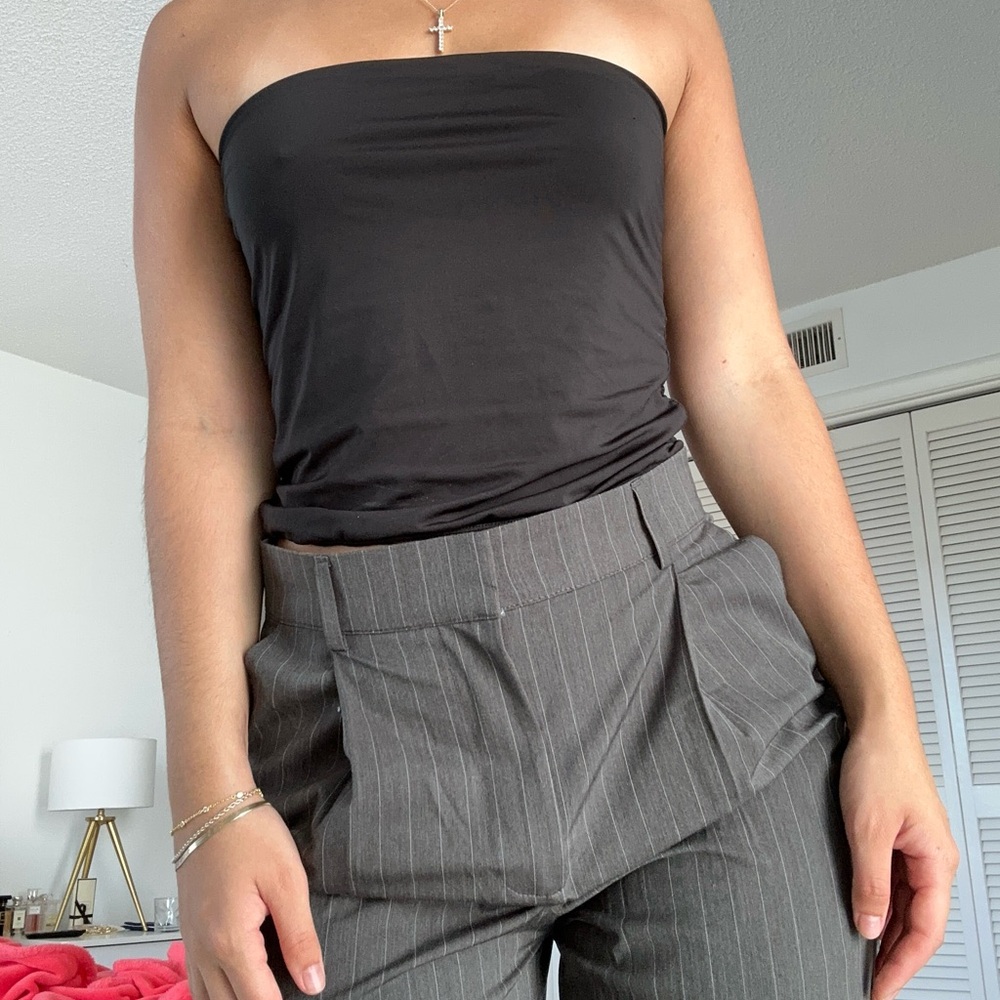 cotton on black tube top